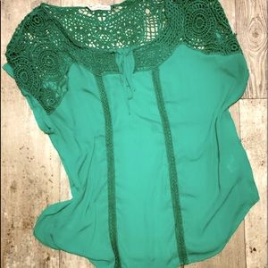 Maurice’s Green Dress Shirt, {Plus} Size 2